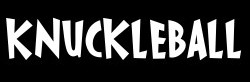 Knuckleball font sample